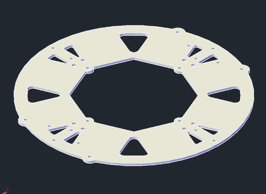 CNC Aluminium Parts Anodizing Aluminum Motor Mounts for Multicopter 2.0mm