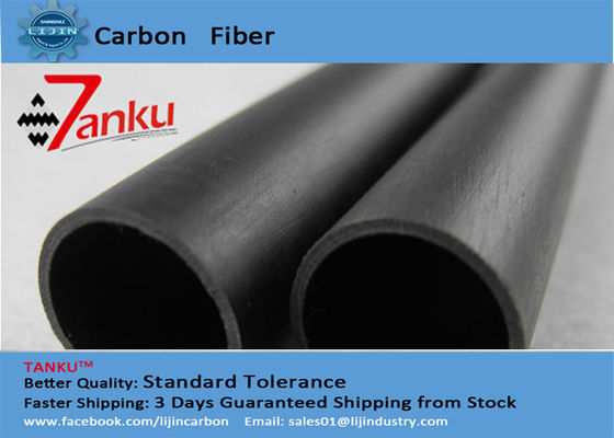 High End 3k Matte Carbon Fiber Pipe / Tubing For FPV / Cell Phones