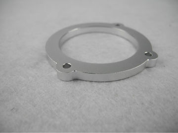 Silverwhite annodized CNC Aluminum Parts , Turning Machined Metal OEM service