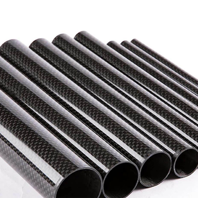 Hollow Roll Wrapping Carbon Fiber Pipe Tubes 10mm For Industrial Aerospace