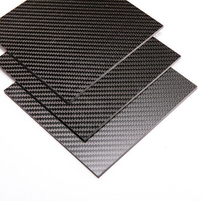 Structural Carbon Fiber Plate, Twill Weave, Thickness 3MM, 100mm*200mm*3mm