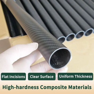 Custom 3K Carbon Fiber Tube CFRP Round Pipe Lightweight High Strength for Drone Robotics Industrial Use
