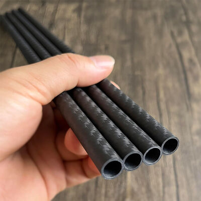 3K Carbon Fiber Pipe | Lightweight High Strength CFRP Round Tube with 3K Twill Weave in Custom Sizes