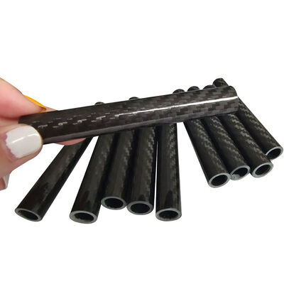3K Twill Carbon Fiber Tube Round Pipe with Matte Finish High Strength-to-Weight Ratio and Precision Roll-Wrapped Construction