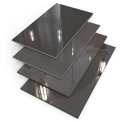 3K Twill Glossy Carbon Fiber Plate - Customized Size, High-Temperature Resistance