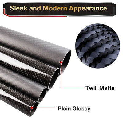 Custom Lightweight, High-Strength 14mm Diameter 3K Carbon Fiber Tube