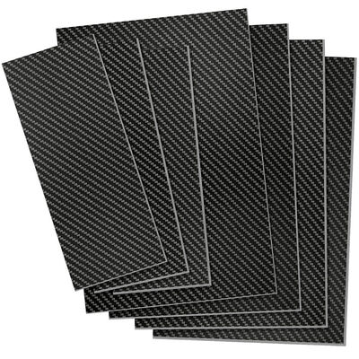 250 x 300 x 1.5mm Carbon Fiber Board 3K Twill Plain Weave Glossy Matte