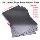 Flame Heat Resistant Carbon Fiber Plate 0.3mm Thickness 500*500mm