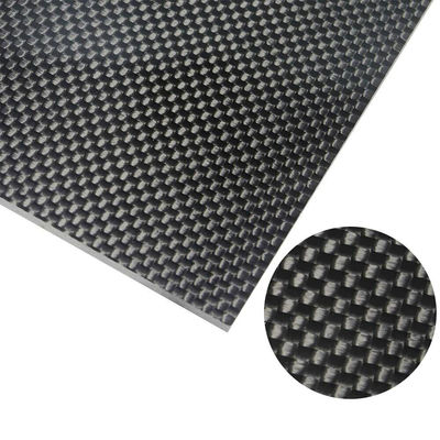 2x2 Twill Weave 100% Ultra-Strong Carbon Fiber Sheet - UV-Protected Gloss Finish